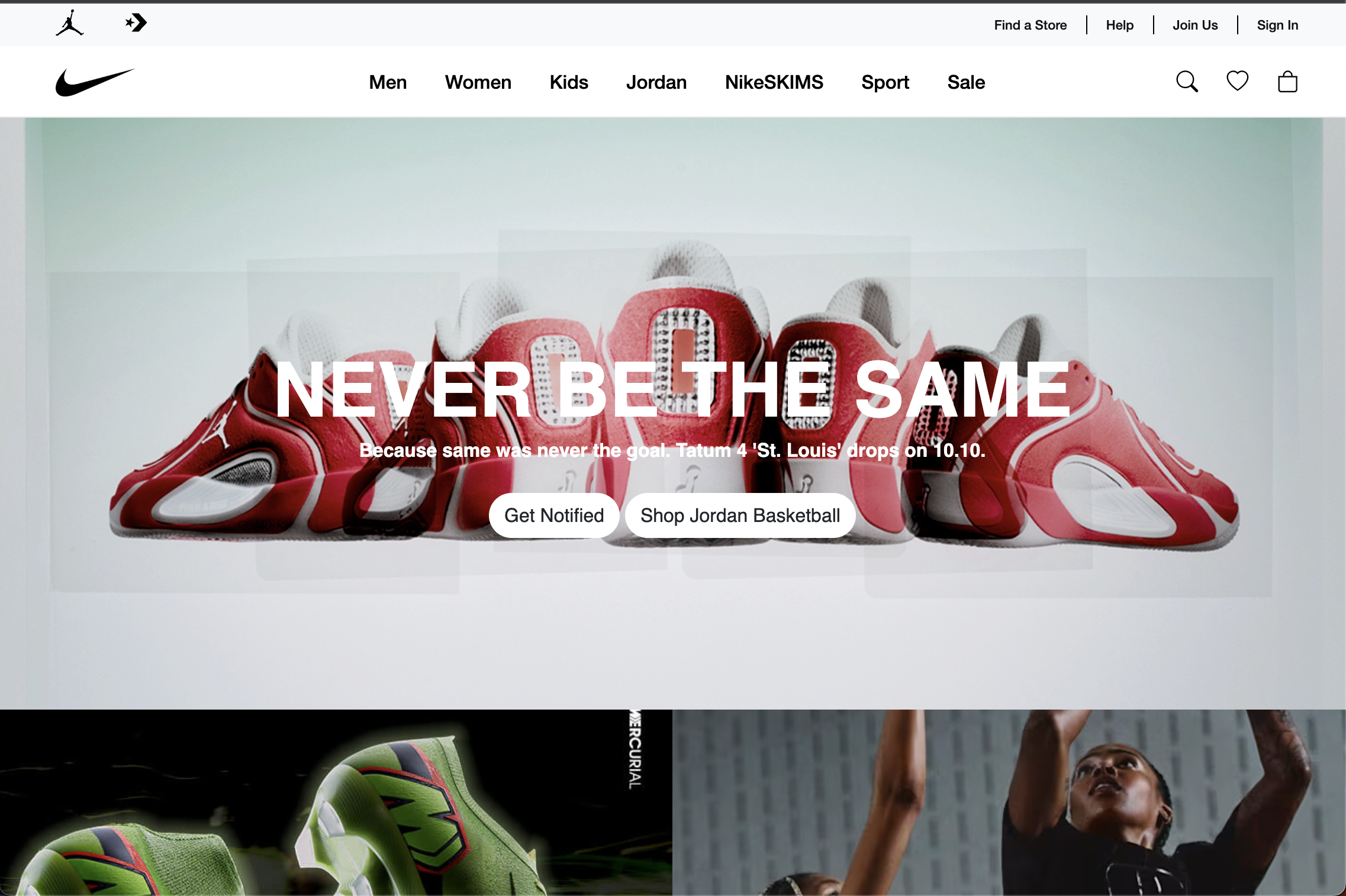 Nike Homepage Clone with Bootstrap